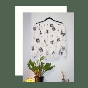 Off the Shoulder Floral Blouse